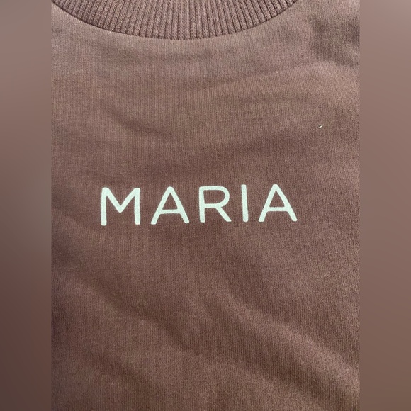 NWT CadenLane Maria Name Customized Embroidered sweatshirt bubble Orchid 6-12 m - Picture 5 of 6